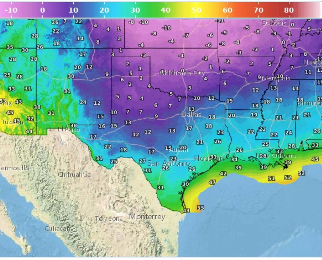 Houston area expected to experience light freeze as Texas braces for cold front – Houston Public Media
