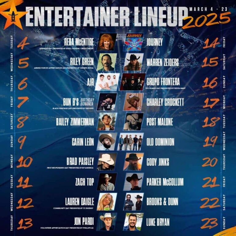 Here’s the Full 2025 Houston Rodeo Entertainer Lineup – Houstonia Magazine