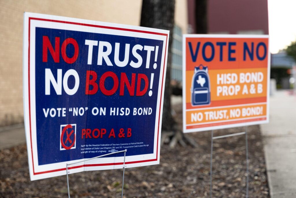 Houston ISD bond rejected in large margin by voters, an unofficial referendum of state takeover – Houston Public Media