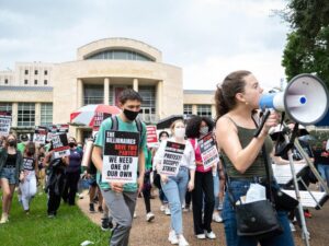 University of Houston students protest, demand more safety measures amid on-campus crime spike – Houston Public Media