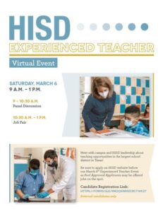 Houston ISD holding job fairs in attempt to fill more than 350 teacher vacancies before next school year – Houston Public Media